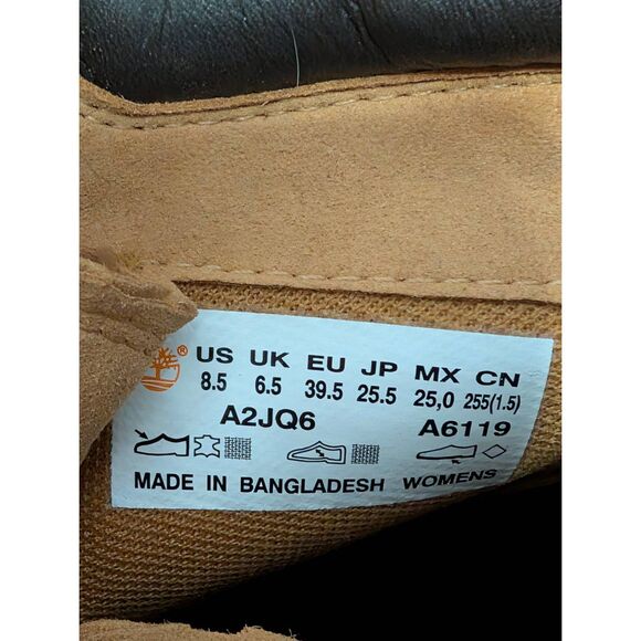 NWOB Timberland Ray City GreenStride Waterproof Boots Women’s 8.5 Wheat Nubuck - Picture 9 of 11